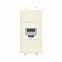 Avanti Компьютерная розетка RJ-45 без шторки модульная, кат.6, Ванильная дымка, 1 модуль