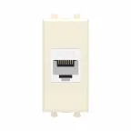 Avanti Компьютерная розетка RJ-45 без шторки модульная, кат.6, Ванильная дымка, 1 модуль
