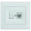 Defne Розетка компьютерная CAT5e + гнездо белая