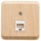                  ЭТЮД Розетка открытой установки компьютерная RJ45 категория 5E сосна
               
