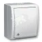 15 Aqua Выключатель проходной с 3-х мест (перекрёстный) с подсвет. IP54 10А 250В винт.заж. S15A белый