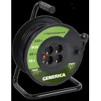 Удлинитель силовой УК40 с термозащитой 4 места 2P+PE/40м 3х1.0мм2 GENERICA