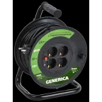 Удлинитель силовой УК30 с термозащитой 4 места 2P+PE/30м 3х1.0мм2 GENERICA