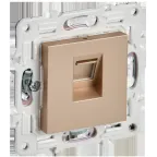 SKANDY Розетка компьютерная RJ45 кат.6 SK-K02Sa песочный IEK