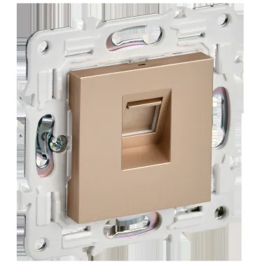 SKANDY Розетка компьютерная RJ45 кат.6 SK-K02Sa песочный IEK