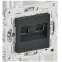 SKANDY Розетка компьютерная двойная RJ45 кат.5E SK-K03G графит IEK