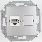                  Розетка компьютерная RJ45 категория 5е алюминий
               