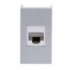 VIVA Розетка компьютерная RJ45 категория 5E 1 модуль серая