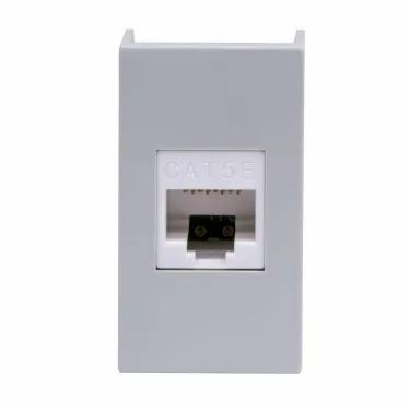 VIVA Розетка компьютерная RJ45 категория 5E 1 модуль серая