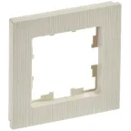                  BRITE Рамка 1 пост РУ-1-Бр бежевый рифленый IEK
               