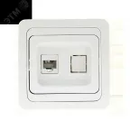                  Лондон Розетка компьютерная RJ45 белая
               