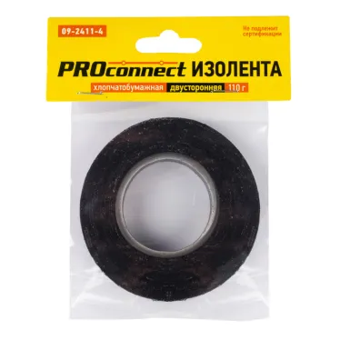Изолента ХБ PROconnect 18x0,35 мм, (ролик 16,4 м 110 г) (2-ПОЛ)