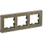BRITE Рамка 3 поста РУ-3-1-Бр металл латунь RE IEK