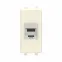 Avanti Компьютерная розетка RJ-45 без шторки модульная, кат.6 экранированная, Ванильная дымка, 1 модуль