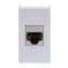 Розетка RJ-45 категория 6 экр Viva 1 модуль серая