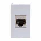 Розетка RJ-45 категория 6 экр Viva 1 модуль серая