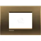 LivingLight Рамка прямоугольная 3 поста Бронза