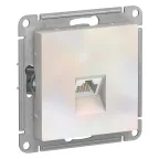                  Розетка ATLASDESIGN компьютерная RJ45 механизм жемчуг
               