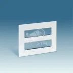                  Накладка с суппортами двухрядная на 8 широких или 16 узких модулей, S27C, белый
               