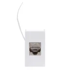 VIVA Розетка компьютерная RJ45 категория 6A 1 модуль белая