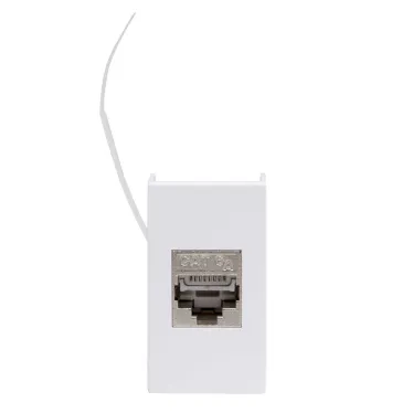VIVA Розетка компьютерная RJ45 категория 6A 1 модуль белая