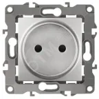 Розетка 2P, 16A-250В, Эра12, алюминий, 12-2105-03