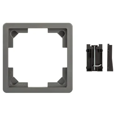 Люки ОФИС 18-7001-03 Комплект для установки люка IP66 в фальш-пол (рамка + монтаж. лапки) серый