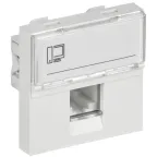                  PRIMER РКИ-20-00-П-6 Розетка компьютерная RJ45 UTP кат.6 (2 модуля) белая IEK
               