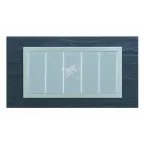                  Рамка с суппортом на 5 узких модулей, S82C, сланец - алюминий (композит)
               