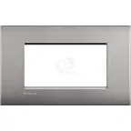 LivingLight Рамка AIR 4 поста Матовый никель
