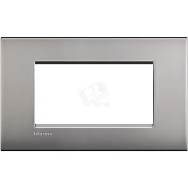 LivingLight Рамка AIR 4 поста Матовый никель