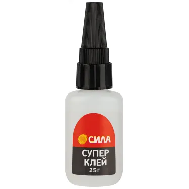 Супер-клей 25 г пластик туба СИЛА SGTB-25