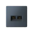                  ARTGALLERY РОЗЕТКА двойная компьютерная RJ45+RJ45, кат.6А, механизм, ГРИФЕЛЬ
               