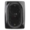 Розетка 2X2P+E Schuko, 16A-250В, Эра12, чёрный, 12-2106-06