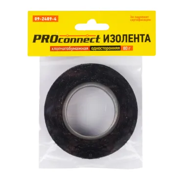 Изолента ХБ PROconnect 18x0,35 мм, (ролик 11,3 м 80 г) (2-ПОЛ)