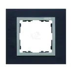                  Рамка на 3 поста, S82N, сталь матовая чёрная - алюминий (металл)
               