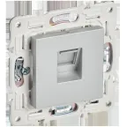 SKANDY Розетка компьютерная RJ45 кат.5E SK-K01S серебряный IEK
