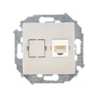 15 Розетка компьютерная скрытая RJ45 категория 5е Systimax шампань