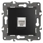 Розетка RJ45, Эра Elegance, антрацит, 14-3107-05