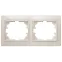Рамка на 2 поста гор., СУ, Plano, сл.кость, 1-502-02