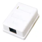 Розетка компьютерная 1 порт RJ-45 (8P8C) cat 5e внешняя,