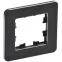 BRITE Рамка 1 пост РУ-1-1-Бр металл черный RE IEK