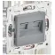 SKANDY Розетка компьютерная двойная RJ45 кат.5E SK-K03Gr серый IEK