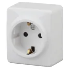                  Розетка 2P+E Schuko, 16A-250В, ОУ, Эра Эксперт, белый, 11-2203-01
               