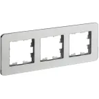 BRITE Рамка 3 поста РУ-3-1-Бр металл алюминий RE IEK