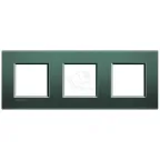 LivingLight Рамка прямоугольная 3 поста Зеленый шелк
