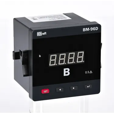 Вольтметр цифр. 96x96мм трехфазный, вход 100В, выход RS485, LED-дисплей ВМ-96D