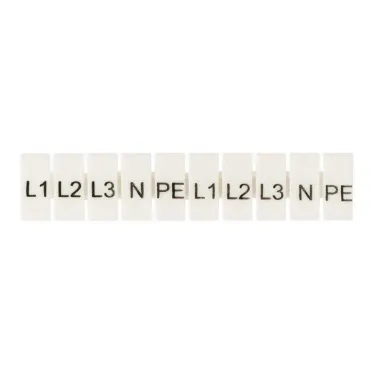 Маркеры для JXB-ST 4 с символами L1, L2, L3, N, PE (10 шт.) PROxima