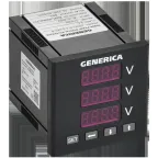                  Вольтметр цифровой щитовой трехфазный DO RS-485 72х72мм LED GENERICA
               