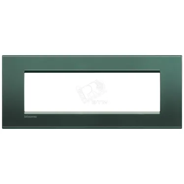 LivingLight Рамка прямоугольная 7 постов Зеленый шелк